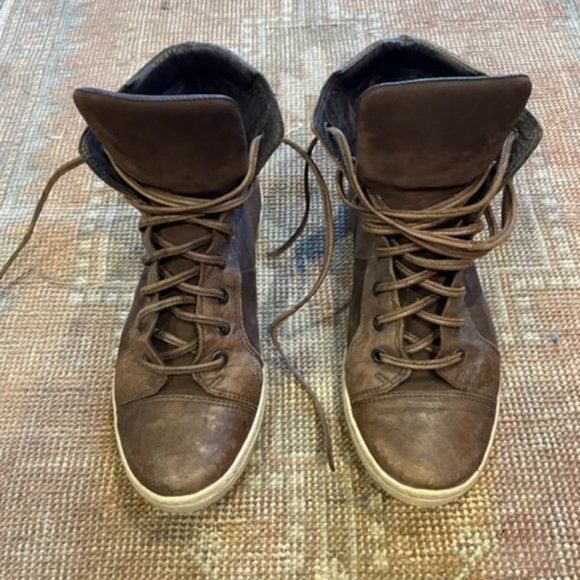 All Saints Shoes - All Saints Leather High Top Sneakers Sz EU38 / US8